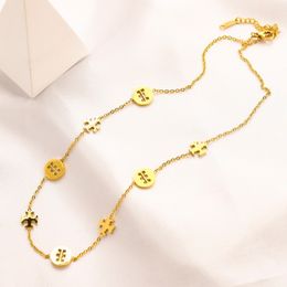 designer necklace butterfly clover rope chain tennis luxury necklaces four leaf clover necklace heart luxury cuban link womens vivian moissanite stainless steel