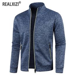 Mens Hoodies Sweatshirts Zipper Jackets for Male Hoody Man Sweatshir Long Sleeve Autumn Solid Color Turtleneck 231101