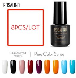 8PCSLot Nail Gel Set 7ML Solid 58 Colours Nail Varnishes to Choose For Nail Art UV Soak Off Gel Polish Cured9750496