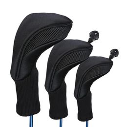 Other Golf Products Golf Woods Clubs Headcovers Set 1# 3# 5# Driver Head Cover Black 231101