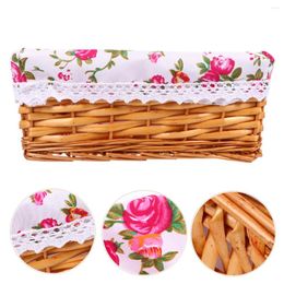Dinnerware Sets Storage Basket Gift Baskets Flower Container Bread Handmade Wicker Practical Picnic
