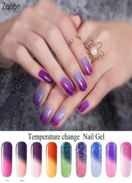 20pcslot Chameleon Gel Varnish Temperature Colours Changing Nail Gel Polish Manicure Decoration Semi Permanent Thermo Gel Lacquer5584798
