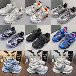 Chaussures decontractees et baskets de luxe createur Track Man epais blanc noir filet nylon imprime cuir triple S ceinture Katian 3.0 YT5168