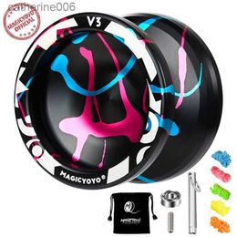 Yoyo MAGICYOYO V3 Professional YoYo Metal Responsive Yo for Kids Beginner Replacement Unresponsive Yoyo Bearing for Advanced ToysL231102