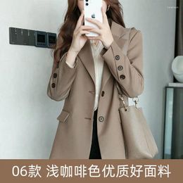 Women's Suits Wome Spring Autumn Suit 2023 Explosions Loose Professional Coat Slim Leisure Women Blazer Plus Size Veste