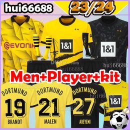 XXXL 4XL DoRTmUNdS soccer jerseys CUP Final REUS SABITZER HALLER SCHULZ BELLINGHAM EMRE CAN WITSEL SULE ADEYEMI 2023 2024 kids Kits sock set football shirt