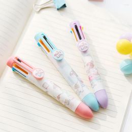 Kawaii Cute Little Girl 8 Colours Chunky Ballpoint Pen Japanese School Office Writing Supply Pens Accessories Gift Student Prize