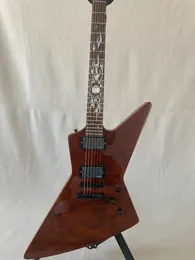 Custom 6 String Electric Guitar With Rosewood Fretboard Black Fittings Burgundy