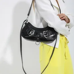 Evening Bags Underarm Y2K Hobos Shouler Crossbody For Women Handbags Purses 2023 Vintage Ladies Messenger Brand Designer