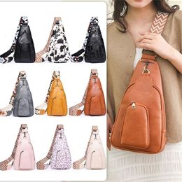 Waist Bags Chest Bag For Women Small Crossbody Sling Shoulder Leather Fanny Packs Belt Pouch Shopping Travel Handbags 231101