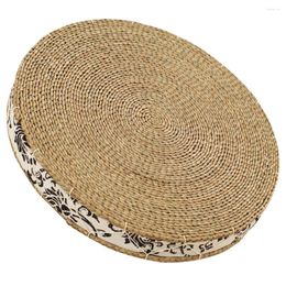 Pillow Meditate Tatami Meditation Seating Light House Decorations Home Woven Mat Round Sitting Natural Grass Floor Goods