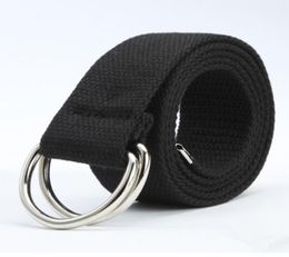 Hot Casual Unisex Canvas Fabric Belt Strap Ring Buckle Weing Waist Band Casual Jeans Belt 5 Colours Cinturones Hombre6674800