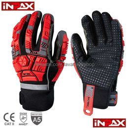 Personal Protective Equipment For Business Wholesale Inpax Heavy Duty Work Gloves Tpr Protector Impact Men Anti Vibration Mechanic Cat Dhkmy