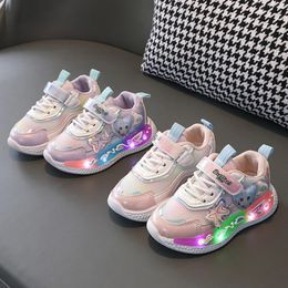 Sneakers Children Led Shoes Autumn Luminous Lighted Casual Fashion Breathable Baby Girls Sport Running Soft Bottom Kids Sneakers 231102