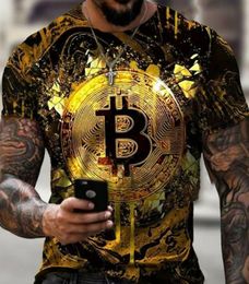 Men's T-Shirts TShirt Crypto Currency Traders Gold Coin Cotton Shirts8044064