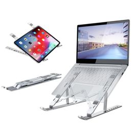 Tablet Pc Stands 1Pcs Holder Laptop Stand For 7 To 17 Inch 1545 Degree Triangle Adjustable Portable Aluminum Alloy Material7142611 D Dh4Iv