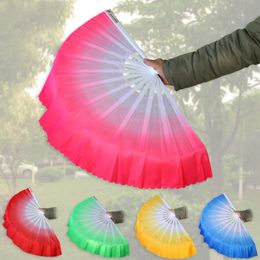 10pcs/lot Chinese Dance Fan Silk Veil 5 Colours Available For Wedding Party Favour Gift