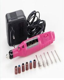 Portable Manicure Pedicure Set Pen Shape Electric Nail Drill Machine Art Salon Manicure File Polish Tool Manicure Kits6 Bits3684847