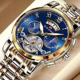 Wristwatches Relogio Masculino Top Brand Mens Luxury Watch Stainless Steel Luminescence Clock Casual Chic 3Bar Waterproof Outdoor Sport 231101