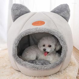 Cat Beds Deep Sleep Comfort In Winter Bed Little Mat Basket For Cat's House Products Pets Tent Cozy Cave Indoor MJ