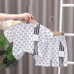 0-6 Years Kids Designer Clothing Sets T-Shirt Pants Set Cotton Clothing baby Boys girl Fashion Brand Children Short sleeve shorts