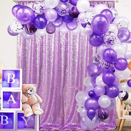 Party Decoration Purple Balloon Garland Kit Girl Happy Birthday 2 Decorating Wedding Arch Set Engagement Decors Supplies Bridal Shower