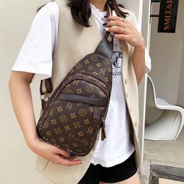 Brown crossbody chest bags for women plus size fanny pack luxury designer handbag fashion ladies shoulder waist bags rucksack2893