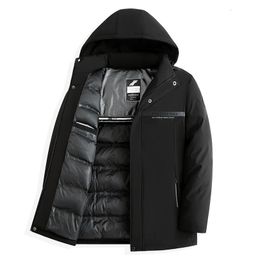 Men's Down Parkas Men Long Parka Jacket Heavy Thick Hat Detachable Warm Outerwear Windbreaker Coat Winter Designer Brand Casual Fashion Hooded 231101