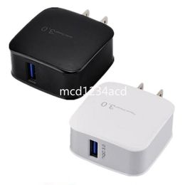 Quick Chargers QC 3.0 18W EU US Travel Wall Charger power adapter fast charging plug for iphone 15 13 14 samsung s6 s7 s8 plus htc M1
