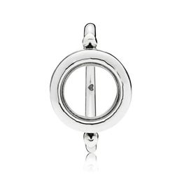 New Trendy 925 Sterling Silver Fashion Signature Floating Locket Ring For Women Wedding Party Gift Fine Europe Jewelry Original D1225U