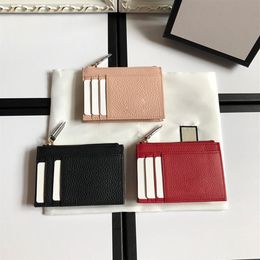 Top Quality short zipper luxurys designers wallets mens real leather pvc Business credit card holders men wallet women with box W12762