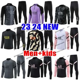 New_Tracksuit 2023 2024 Kids Football Kits Men Soccer Training Suit Survetement Foot Uniform Chandal Adult Kit Ensemble Tuta