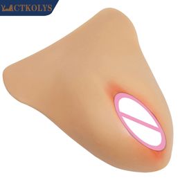 Breast Form CTKOLYS Fake Vagina Insertable Camel Toe Sexy Pussy Cosplay Crossdresser Pad for Transgender Shemale 231101