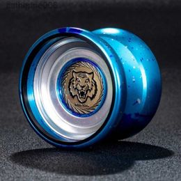 Yoyo Yoyo Professional Magic Yoyo Metal Yoyo with 10 Ball Bearing Alloy Aluminium High Speed Unresponsive Yo Classic Toys for KidsL231102