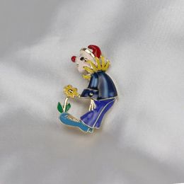 Brooches Vintage Circus Collection For Women Simple Glazed Clown Witch Enamel Pin Corsage Pins Clothing Accessories Gifts