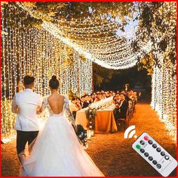 Strings 10M-100M Garland LED String Lights Christmas Fairy Decor Outdoor Waterpoof For Garden Home Wedding Party Patio DecorationLED