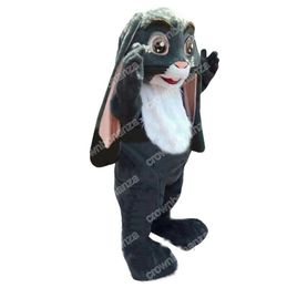 Christmas Cute Rabbit Mascot Costumes Halloween Cartoon Character Outfit Suit Xmas Outdoor Party Outfit Unisex Promotional Advertising