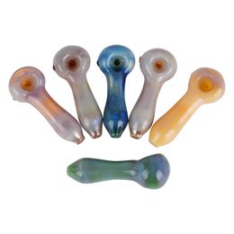 New 4.2mm Coloured smudging glass pipe portable and easy to clean small pipe