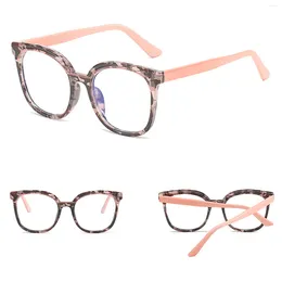 Sunglasses Square Larg TR90 Glasses Lightweight Portable Anti Eyestrain Eyeglasses For Working Dating Shopping