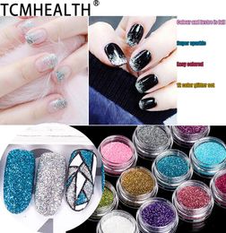 12 Colors Glitter Nail Sequins Powder Cosmetic Festival Chunky Body Manicure Craft Glitter8484272