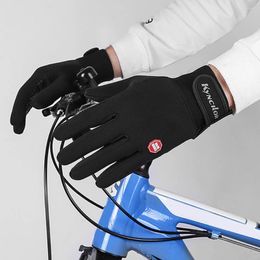 Cycling Gloves Mens Winter Warm Waterproof Hiking Touchscreen Non-Slip For Work Gardening Daily Activities