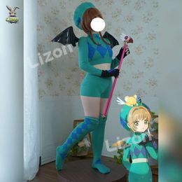 Card Captor Kinomoto Sakura Cosplay Princess Suit Green Costume Lolita Dress Costumes for Party Girl cosplay