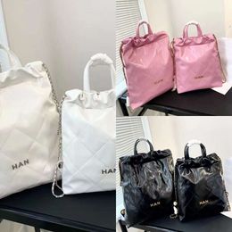 channelbags Bags CHANEI Womens Mens Double High Handbag Bookbag Capacity Shoulder 22 Travel Backpack Book Bag Genuine Leather Schoolbag Designer Luxury Clutch Bac