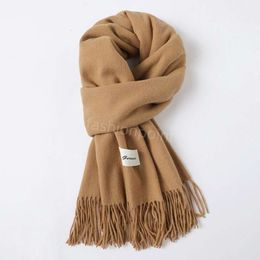 Scarves Gloves Sets Scarves Stylish Women Cashmere Scarf Plain Scarves Soft Touch Warm Wraps With Tags Autumn Winter Long Shawls 23 Colours are optional