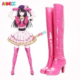 Anime Ai Hoshino Cosplay Costume Boots Lolita Dress Stage High-kneel Footwear Shoes Leather Accept Customization cosplay