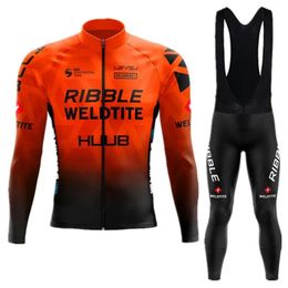 Cycling Jersey Sets Spring Clothing HUUB Men Long Sleeve Outdoor Set Ropa Ciclismo Autumn MTB Bicycle Clothes Breathable 231102