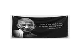 Toppest Chief Gandhi Flag 3x5ft Banner College Dorm Digital Printing 100D Polyester Fast Outdoor 7302885