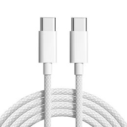 1M Braided Charger Cable Type c To Type C For iPhone 15 60W Fast Charging Data Cable