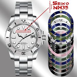 Wristwatches CORGEUT 40mm NH35A Luxury Business Mens Watches Automatic Mechanical Sapphire Glass Ceramic Bezel Watch for Man Dive Waterproof 231101