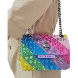 Shoulder Bags Handbags Suede Diamond New Rainbow Head and Pocket Women's Wallet Colorful Crossover Pocketstylishhandbagsstore